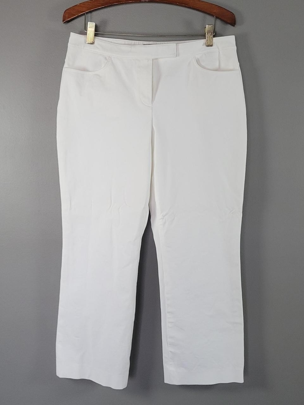 Theory white cropped pants Size 6